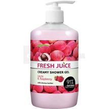 ГЕЛЬ ДЛЯ ДУША "FRESH JUICE" крем-гель, 750 мл, litchi & raspberry, litchi & raspberry; Эльфа ФФ