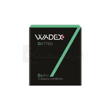 ПРЕЗЕРВАТИВЫ WADEX ИЗ ВЫСОКОКАЧЕСТВЕННОГО ЛАТЕКСА В СИЛИКОНОВОЙ СМАЗКЕ С НАКОПИТЕЛЕМ dotted, с точечной структурой, № 3; Forans Medical