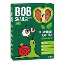 КОНФЕТЫ НАТУРАЛЬНЫЕ BOB SNAIL (УЛИТКА БОБ) 60 г, яблочно-мятные, яблочно-мятные, № 1; Эко Снек