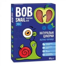 КОНФЕТЫ НАТУРАЛЬНЫЕ BOB SNAIL (УЛИТКА БОБ) 60 г, яблочно-черничные, яблочно-черничные, № 1; Эко Снек