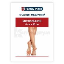 FAMILY PLAST ПЛАСТЫРЬ МОЗОЛЬНЫЙ 6 см х 10 см, № 1; Аргопласт