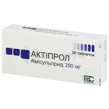 Актипрол таблетки, 200 мг, блистер, № 30; Medochemie Ltd