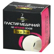 ПЛАСТЫРЬ МЕДИЦИНСКИЙ КАТУШЕЧНЫЙ B-HEALTH™ 5 м х 3 см, на нетканой основе, на неткан. основе, № 1; Калина Медицинская Производственная Компания