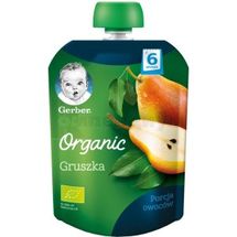 ПЮРЕ GERBER ORGANIC "ГРУША" пауч упаковка, 90 г, № 1; Нестле Украина