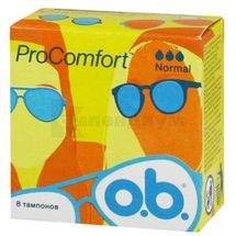 Тампоны женские гигиенические серии "O.B." procomfort normal, № 8; Джонсон и Джонсон Украина