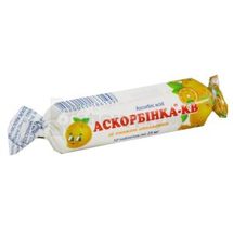 Аскорбинка-КВ таблетки, 25 мг, в этикетке, со вкусом апельсина, со вкусом апельсина, № 10; Киевский витаминный завод