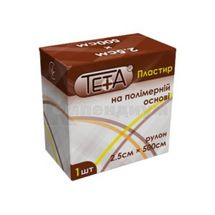 ПЛАСТЫРЬ НА ПОЛИМЕРНОЙ ОСНОВЕ В РУЛОНАХ TETA® 2,5 х 500 см, 2,5 х 500 см, № 1; undefined