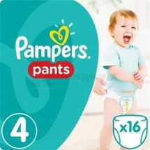 ПОДГУЗНИКИ-ТРУСИКИ ДЕТСКИЕ PAMPERS PANTS maxi (9-15 кг), № 16; Проктер энд Гэмбл Украина