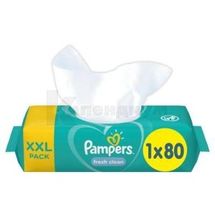 САЛФЕТКИ ДЕТСКИЕ ВЛАЖНЫЕ PAMPERS fresh clean, № 80; undefined