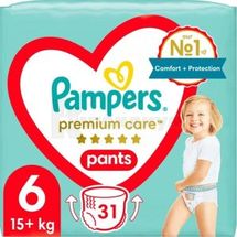 ПОДГУЗНИКИ-ТРУСИКИ ДЕТСКИЕ PAMPERS PREMIUM CARE PANTS extra large (15+ кг), № 31; Procter and Gamble Operations Polska