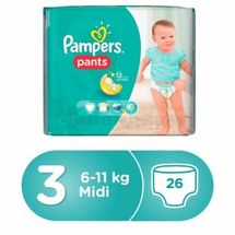 ПОДГУЗНИКИ-ТРУСИКИ ДЕТСКИЕ PAMPERS PANTS midi (6-11 кг), № 26; undefined