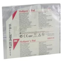 3M™ MEDIPORE™+PAD ПОВЯЗКА АДГЕЗИВНАЯ ДЛЯ ЗАКРЫТИЯ РАН 6 см х 10 см, № 1; 3M Poland