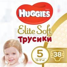 Подгузники-трусики детские гигиенические Huggies Elite Soft размер 5 (12-17 кг), № 38; undefined