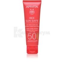 APIVITA BEE SUN SAFE СОЛНЦЕЗАЩИТНЫЙ КРЕМ ДЛЯ ЛИЦА ПРОТИВ ПИГМЕНТНЫХ ПЯТЕН И ДЛЯ ЗАЩИТЫ ОТ СТАРЕНИЯ spf-50, 50 мл, с оттенком; undefined