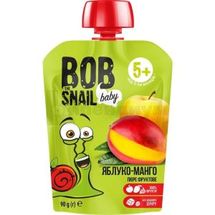 ПЮРЕ ФРУКТОВОЕ BOB SNAIL (УЛИТКА БОБ) для детей, 90 г, яблоко-манго, яблоко-манго, № 1; Эко Снек