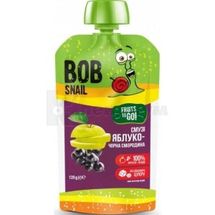 ПЮРЕ ФРУКТОВОЕ BOB SNAIL (УЛИТКА БОБ) СМУЗИ 120 г, яблоко-черная смородина, яблоко-черная смородина, № 1; Эко Снек