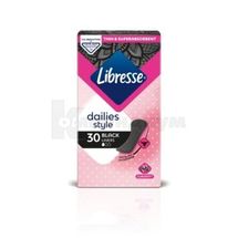 ПРОКЛАДКИ ЖЕНСКИЕ ГИГИЕНИЧЕСКИЕ LIBRESSE DAILY FRESH NORMAL black, № 30; undefined