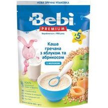 КАША МОЛОЧНАЯ СУХАЯ БЫСТРОРАСТВОРИМАЯ "BEBI PREMIUM" "ГРЕЧКА, КУРАГА, ЯБЛОКО" 200 г, № 1; Droga Kolinska