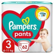 ПОДГУЗНИКИ-ТРУСИКИ ДЕТСКИЕ PAMPERS PANTS midi (6-11 кг), № 62; undefined