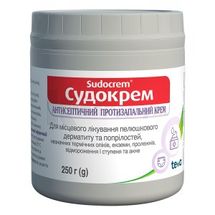 Судокрем крем для наружного применения, баночка полипропиленовая, 250 г, с контролем вскрытия, с контр. вскрытия, № 1; Тева Украина