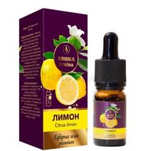 МАСЛО ЭФИРНОЕ тм "AROMA KRAINA" premium, 10 мл, лимон, лимон; undefined