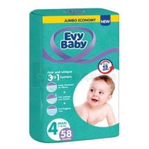 ПОДГУЗНИКИ "EVY BABY" maxi 4 (7-18 кг), № 58; Evyap Sabun