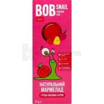 МАРМЕЛАД НАТУРАЛЬНЫЙ BOB SNAIL (УЛИТКА БОБ) 27 г, груша-малина-свекла, № 1; Эко Снек