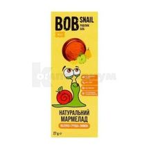 МАРМЕЛАД НАТУРАЛЬНЫЙ BOB SNAIL (УЛИТКА БОБ) 27 г, яблоко-груша-лимон, № 1; Эко Снек