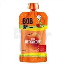 ПЮРЕ ФРУКТОВОЕ BOB SNAIL (УЛИТКА БОБ) 250 г, персик, персик, № 1; Эко Снек