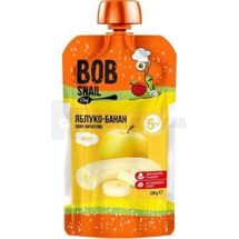 ПЮРЕ ФРУКТОВОЕ BOB SNAIL (УЛИТКА БОБ) 250 г, яблоко-банан, яблоко-банан, № 1; Эко Снек