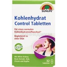 Sunlife витамины Kohlenhydrat Control Tabletten контроль уровня углеводов (блокатор углеводов) таблетки, № 32; SUNLIFE