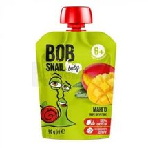 ПЮРЕ ФРУКТОВОЕ BOB SNAIL (УЛИТКА БОБ) для детей, 90 г, манго, манго, № 1; Эко Снек