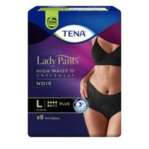 Трусы-подгузники для взрослых TENA Lady Pants Plus размер l, черные, черн., № 8; Essity Hygiene and Health