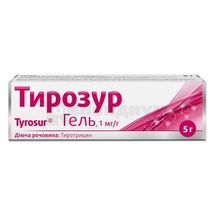 Тирозур гель, 1 мг/г, туба, 5 г, № 1; Alpen Pharma AG