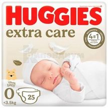 Подгузники детские гигиенические Huggies Extra Care размер 0, № 25; Кимберли-Кларк Украина