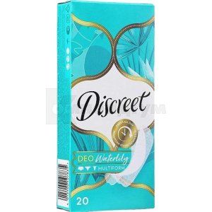 ПРОКЛАДКИ ГІГІЄНІЧНІ ЩОДЕННІ DISCREET MULTIFORM DEO WATER LILY