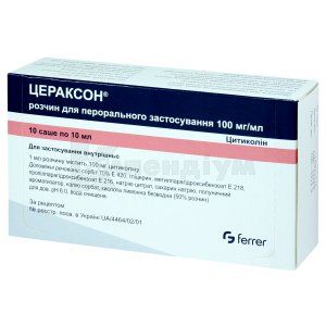 Цераксон<sup>&reg;</sup> <I>розчин для перорального застосування</I> (Ceraxon<sup>&reg;</sup> <I>solution for oral use</I>)