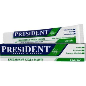 ЗУБНА ПАСТА "PRESIDENT CLINICAL" "CLASSIC"