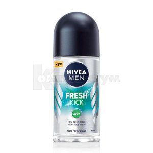 ДЕЗОДОРАНТ-АНТИПЕРСПIРАНТ ДЛЯ ЧОЛОВIКIВ NIVEA for men Fresh "ЗАРЯД СВIЖОСТI"