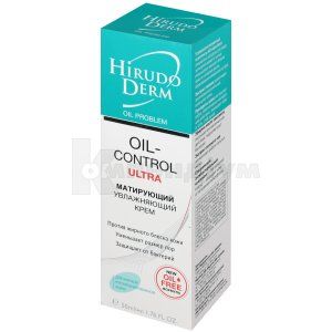 КРЕМ ЗВОЛОЖУЮЧИЙ МАТУЮЧИЙ OIL-CONTROL ULTRA серії HIRUDO DERM OIL PROBLEM