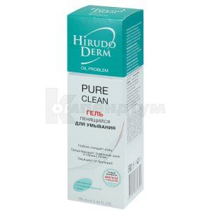 ГЕЛЬ ДЛЯ ВМИВАННЯ ПІНЛИВИЙ PURE CLEAN серії HIRUDO DERM OIL PROBLEM