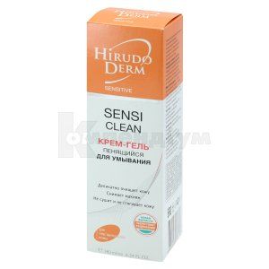 КРЕМ-ГЕЛЬ ДЛЯ ВМИВАННЯ, ЩО ПІНИТЬСЯ SENSI CLEAN серії HIRUDO DERM SENSITIVE