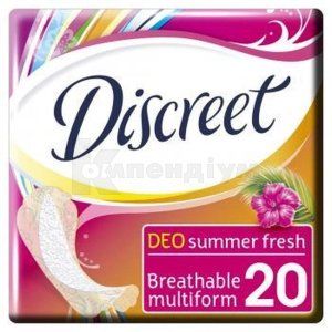 ПРОКЛАДКИ ГІГІЄНІЧНІ ЩОДЕННІ DISCREET DEO