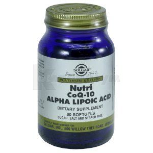 Нутрікоензим Q-10 з альфа-ліпоєвою кислотою (Nutri CoQ-10 alpha lipoic acid)