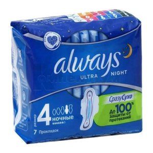 Прокладки гігієнічні Олвейс ультра найт (Hygienic pads Always ultra night)