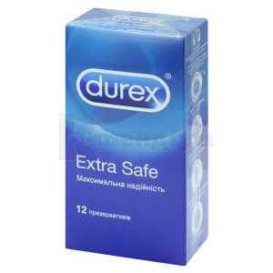 ПРЕЗЕРВАТИВИ ЛАТЕКСНІ "DUREX EXTRA SAFE"