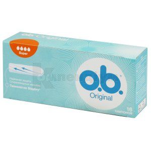 Тампони O.B. оріджинал супер (Tampons O.B. original super)