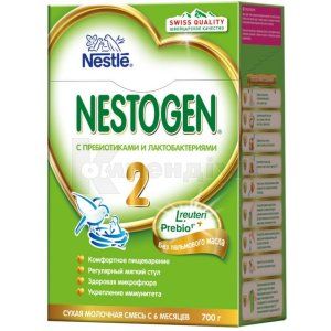 СУМІШ СУХА МОЛОЧНА NESTOGEN® 2 З ПРЕБІОТИКАМИ ТА ПРОБІОТИКАМИ ДЛЯ ДІТЕЙ З 6 МІСЯЦІВ