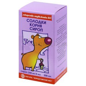 Солодки кореня сироп