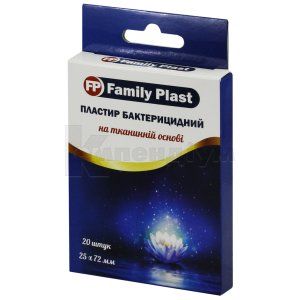 FAMILY PLAST ПЛАСТИР БАКТЕРИЦИДНИЙ НА ТКАНИННІЙ ОСНОВІ